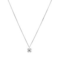 Collana Gazzola Donna Punto Luce  in Oro bianco Diamante S-PL-Q-0.18-F-VS